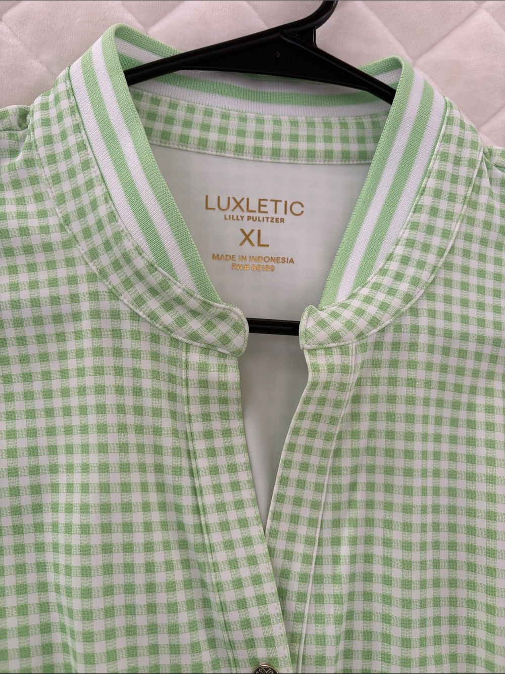NWT Lilly Pulitzer light Green Mini Gingham Smocked Dress-Meryl fabric - Picture 5 of 7